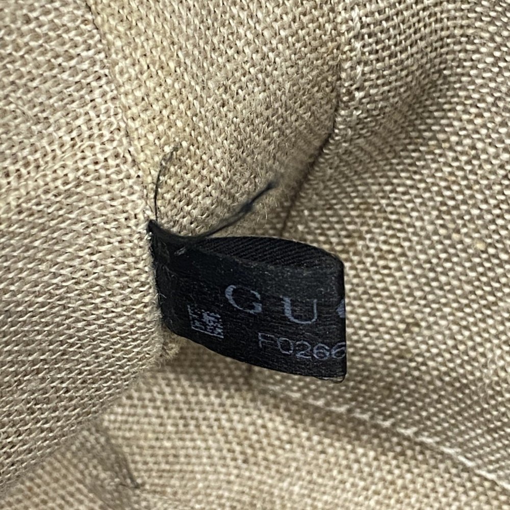 GUCCI Brown Canvas Shoulder Bag - Picture 9 of 12